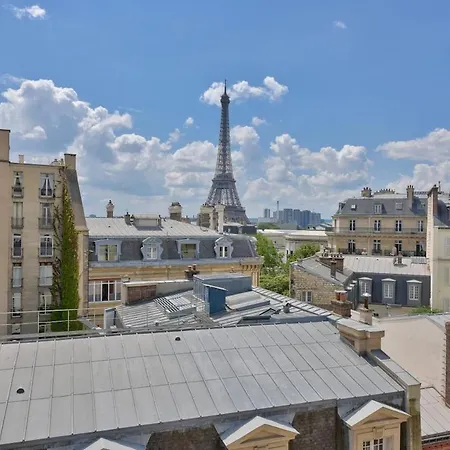 With A Panoramic View Of The Eiffel Tower Apartment